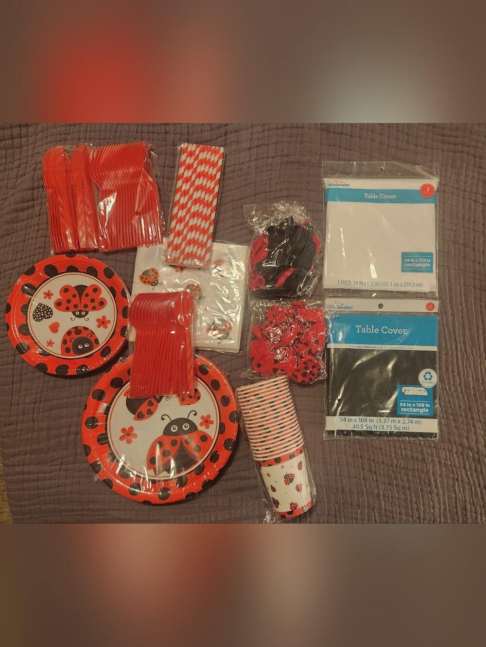 Red Ladybug Party  Set